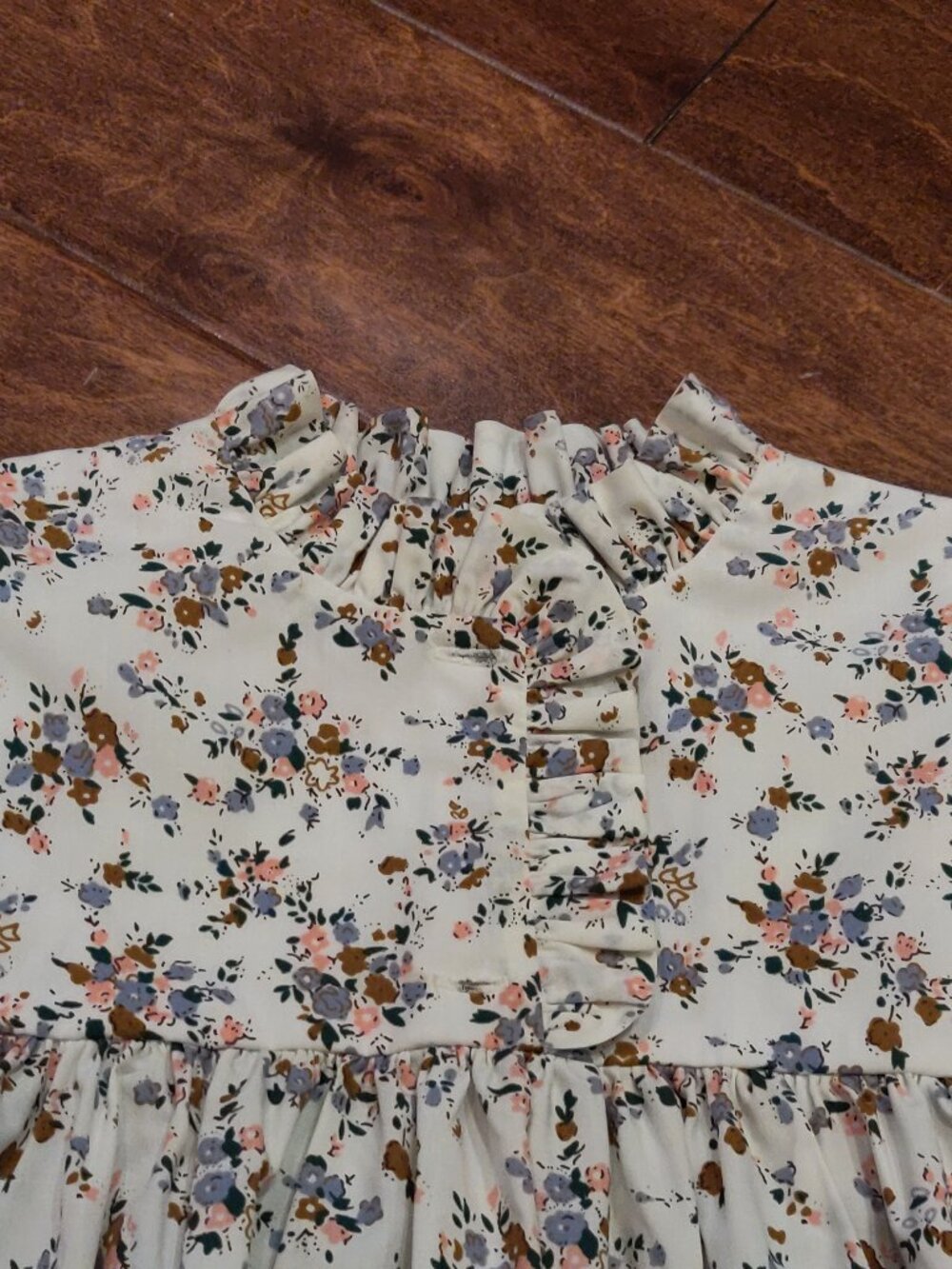 Little English Birdie Dress In Brownfield Floral SIZE 3T - Picture 3 of 5